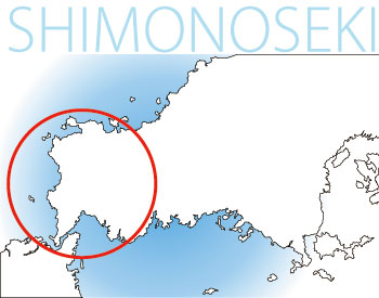 下関の場所　地図